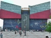 Osaka's Kaiyūkan Aquarium. The building is patterned on the Pacific ring of fire. Home to 580 different species.